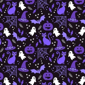 Halloween party purple black