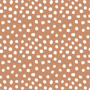 painted dots - nursery dots - sfx1328 sandstone - dots fabric, painted dots, dots wallpaper, painted dots wallpaper - baby, nursery