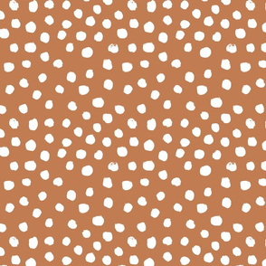 painted dots - nursery dots - sfx1346  caramel - dots fabric, painted dots, dots wallpaper, painted dots wallpaper - baby, nursery