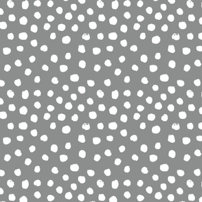 painted dots - nursery dots - sfx1501 dove - dots fabric, painted dots, dots wallpaper, painted dots wallpaper - baby, nursery
