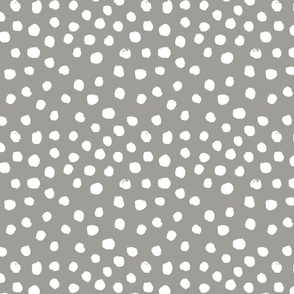 painted dots - nursery dots - sfx5803 fog - dots fabric, painted dots, dots wallpaper, painted dots wallpaper - baby, nursery