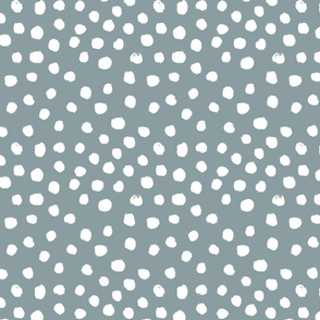 painted dots - nursery dots - sfx4408 slate - dots fabric, painted dots, dots wallpaper, painted dots wallpaper - baby, nursery