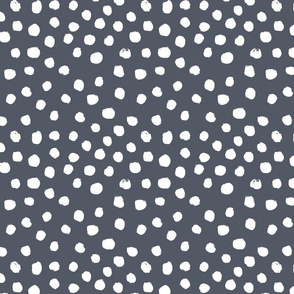 painted dots - nursery dots - sfx3919 night - dots fabric, painted dots, dots wallpaper, painted dots wallpaper - baby, nursery