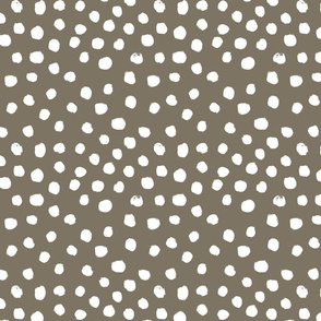 painted dots - nursery dots - sfx1110 fossil - dots fabric, painted dots, dots wallpaper, painted dots wallpaper - baby, nursery
