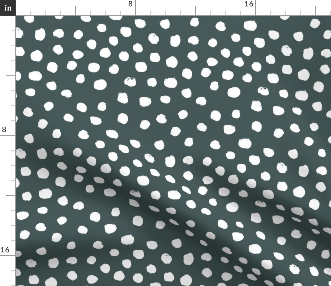 painted dots - nursery dots - sfx5914 spruce - dots fabric, painted dots, dots wallpaper, painted dots wallpaper - baby, nursery