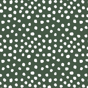 painted dots - nursery dots - sfx0315 hunter - dots fabric, painted dots, dots wallpaper, painted dots wallpaper - baby, nursery