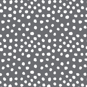 painted dots - nursery dots - sfx4005 steel - dots fabric, painted dots, dots wallpaper, painted dots wallpaper - baby, nursery
