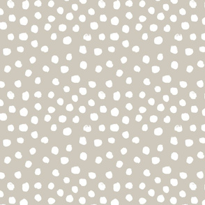 painted dots - nursery dots - sfx5304  oat - dots fabric, painted dots, dots wallpaper, painted dots wallpaper - baby, nursery