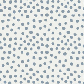 painted dots - nursery dots - sfx4013 denim - dots fabric, painted dots, dots wallpaper, painted dots wallpaper - baby, nursery
