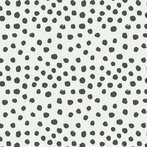 painted dots - nursery dots - sfx0315 hunter - dots fabric, painted dots, dots wallpaper, painted dots wallpaper - baby, nursery