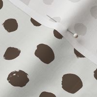 painted dots - nursery dots - sfx1027 pinecone - dots fabric, painted dots, dots wallpaper, painted dots wallpaper - baby, nursery