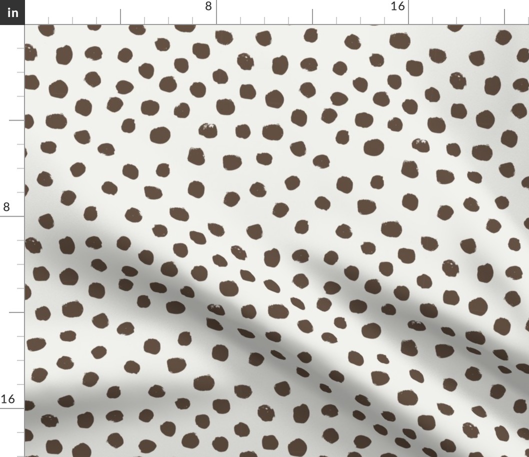 painted dots - nursery dots - sfx1027 pinecone - dots fabric, painted dots, dots wallpaper, painted dots wallpaper - baby, nursery