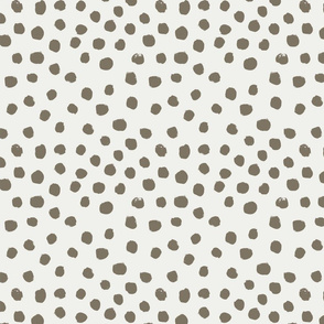 painted dots - nursery dots - sfx1110 fossil - dots fabric, painted dots, dots wallpaper, painted dots wallpaper - baby, nursery