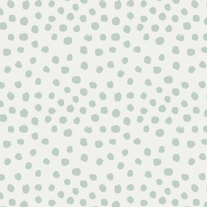 painted dots - nursery dots - sfx6205 milky green - dots fabric, painted dots, dots wallpaper, painted dots wallpaper - baby, nursery