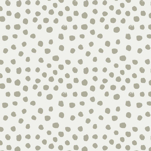 painted dots - nursery dots - sfx0110 sage - dots fabric, painted dots, dots wallpaper, painted dots wallpaper - baby, nursery