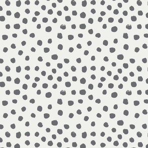 painted dots - nursery dots - sfx4405 steel - dots fabric, painted dots, dots wallpaper, painted dots wallpaper - baby, nursery