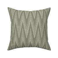 Boho Geo Zig Zag Sage Green