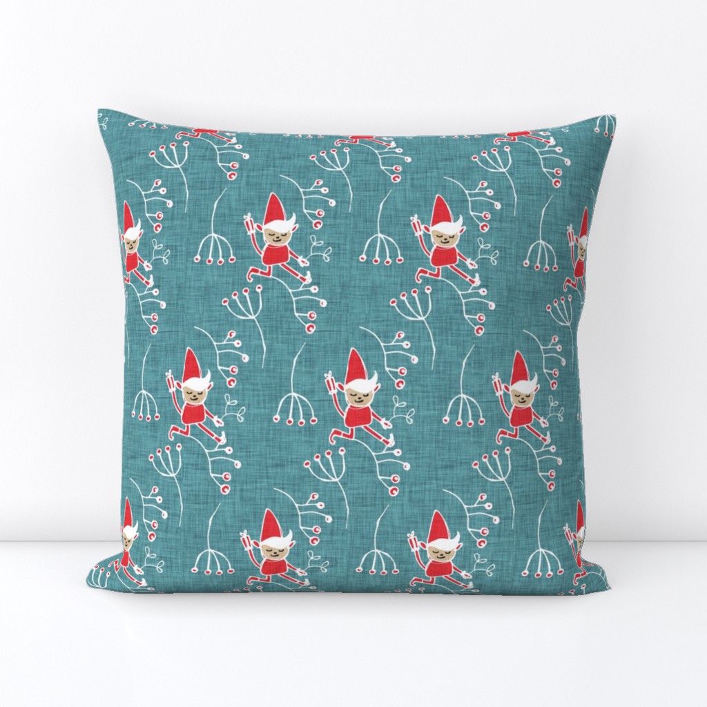 Santa Little Helper Blue #Holiday #Christmas