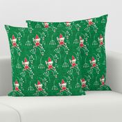 Santa Little Helper Green #Holiday #Christmas