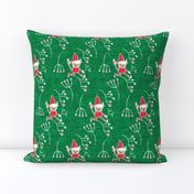 Santa Little Helper Green #Holiday #Christmas