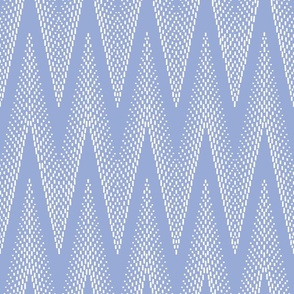 Boho Geo Zig Zag Indigo Blue