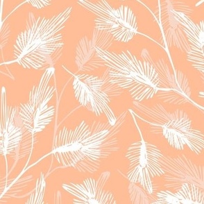 fuzzy peach colored  botanicals by rysunki_malunki