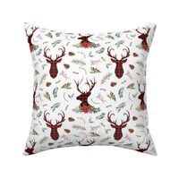 buffalo plaid christmas deer