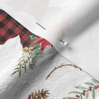 buffalo plaid christmas deer