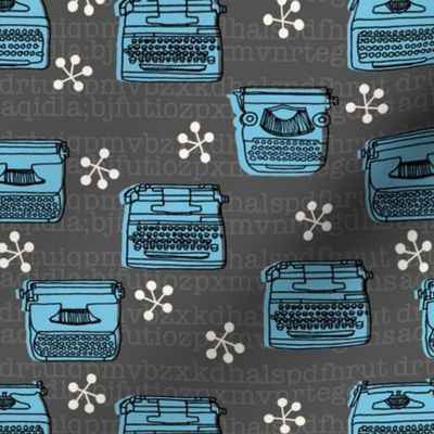 Typewriter fabric // vintage retro typewriter fabric by andrea lauren