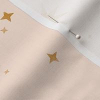 Watercolor Stars Gold on Peach