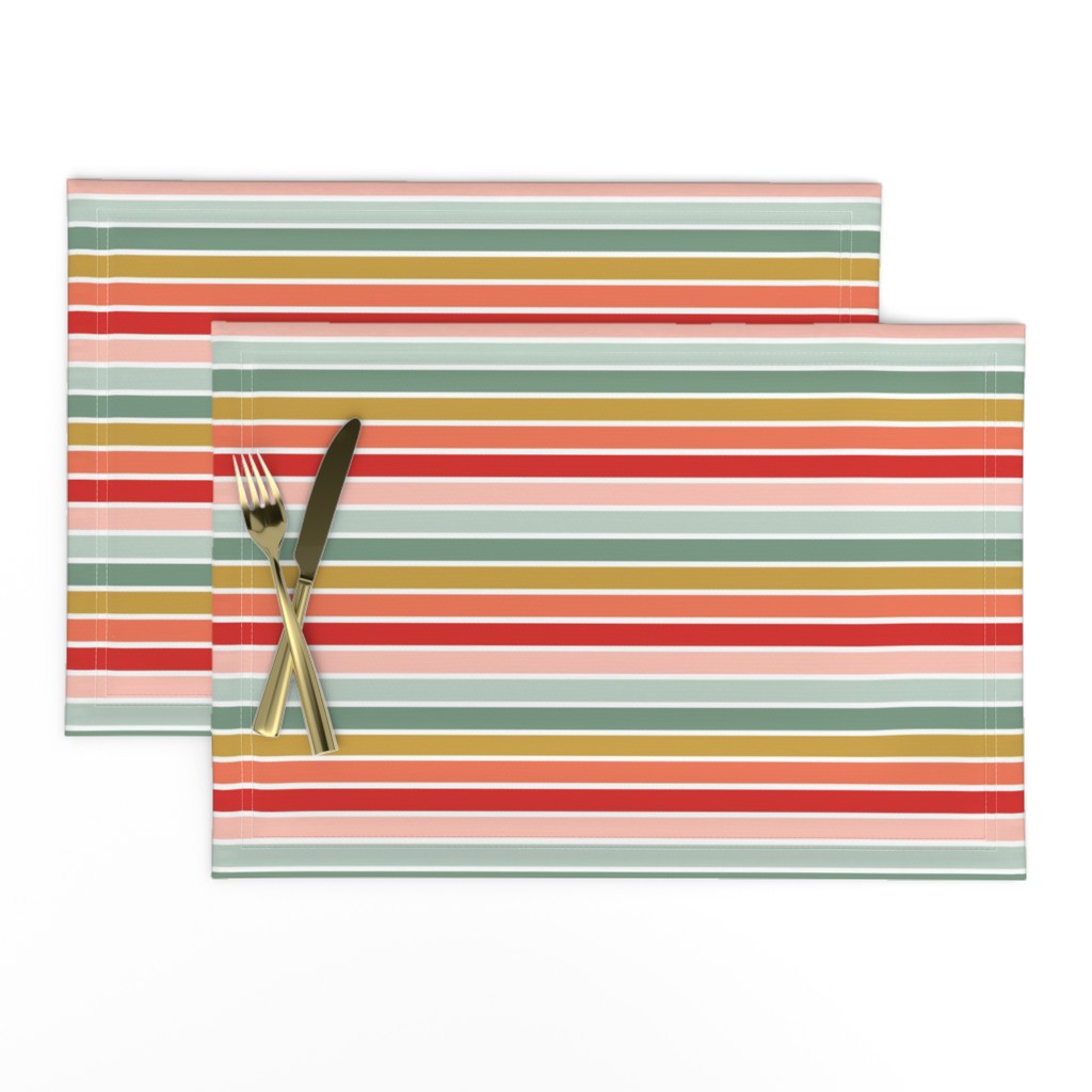 CHristmas Rainbow Stripes B