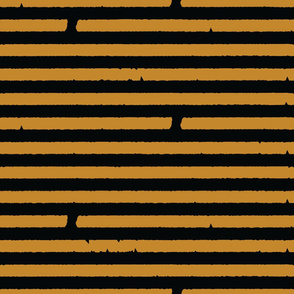 Jagged Stripes Gold Black