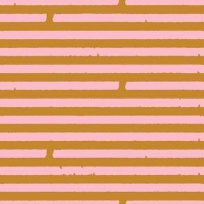 Jagged Stripes Pink Gold