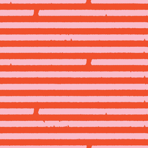 Jagged Stripes Pink Red