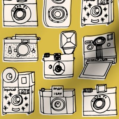 Vintage Cameras - Mustard