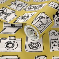 Vintage Cameras - Mustard