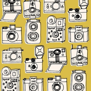 Vintage Cameras - Mustard