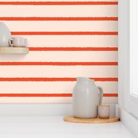 Wide Jagged Stripes Nude_Red