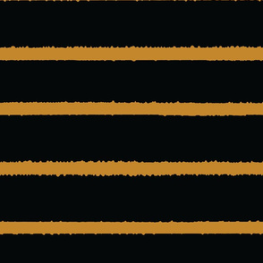 Wide Jagged Stripes Black_GOld