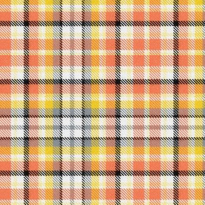 Coral and Goldenrod Plaid