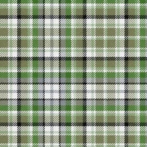 Muted Green and Gray Plaid
