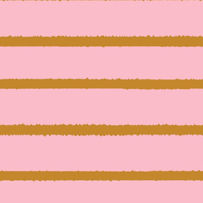Wide Jagged Stripes Pink_GOld