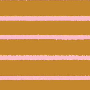 Wide Jagged Stripes Gold_Pink