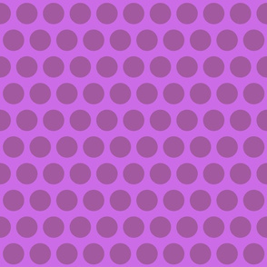 Dotty Mad: Purple with Violet Circles, perfect quilt blender, cheater quilt or girls room decor 