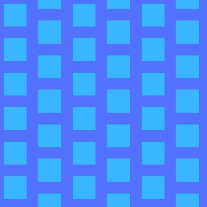 Hip 2b Square: Light Blue Boxes on Blue