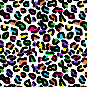 Coloured Candy Animal Print #1 white 