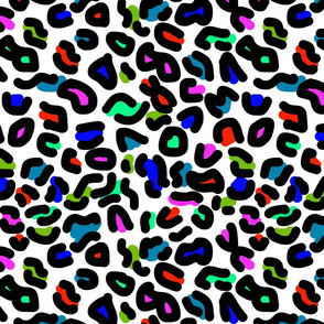 Coloured Candy Animal Print #2 white 