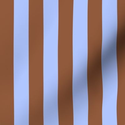 Circus stripe blue dustybrown