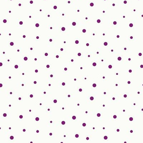 Purple dots confetti over beige background