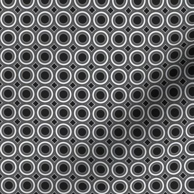 Deco Black and White Circles © Gingezel™ 2012